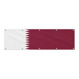 Drapeau du Qatar grand format XL en polyester avec dix œillets