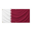 Drapeau qatar en polyester résistant avec six œillets