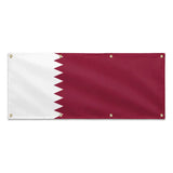 Drapeau qatar en polyester résistant usage extérieur