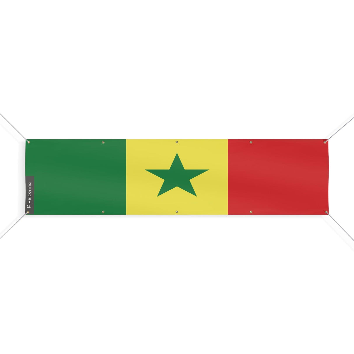 Drapeau du Sénégal 10 Oeillets en plusieurs tailles - Pixelforma