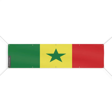 Drapeau du Sénégal 10 Oeillets en Plusieurs Tailles (XL) - Pixelforma 