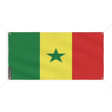 Drapeau du Sénégal 6 Oeillets en plusieurs tailles - Pixelforma