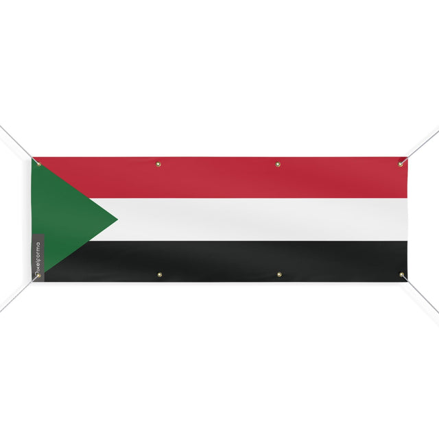 Drapeau du Soudan 8 Oeillets en plusieurs tailles - Pixelforma 