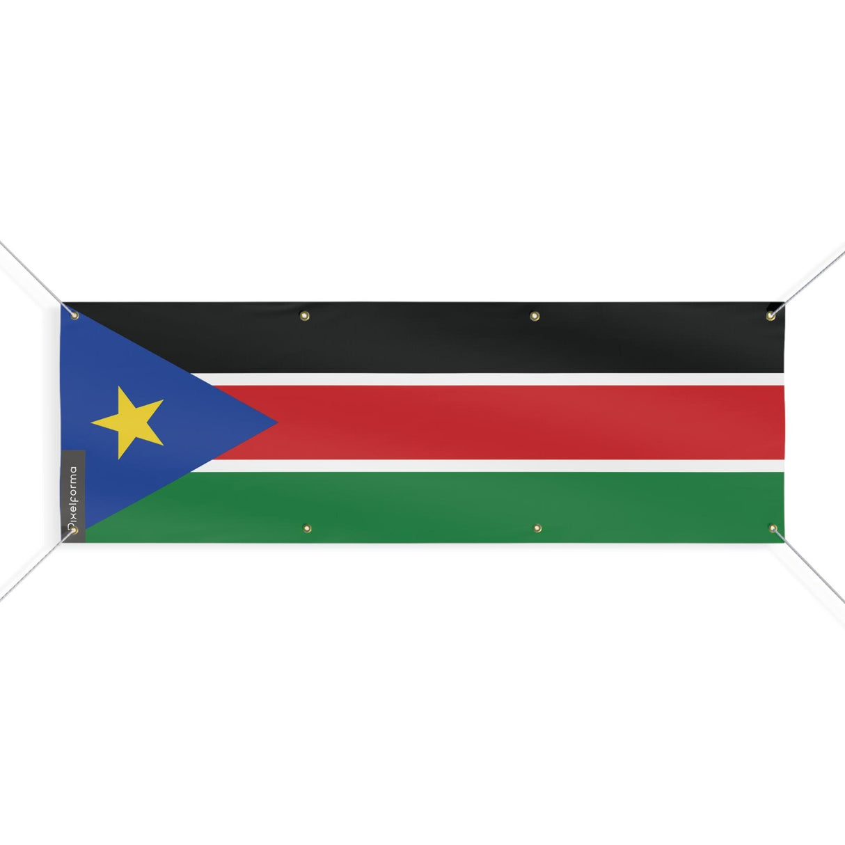Drapeau du Soudan du Sud 8 Oeillets en plusieurs tailles - Pixelforma 