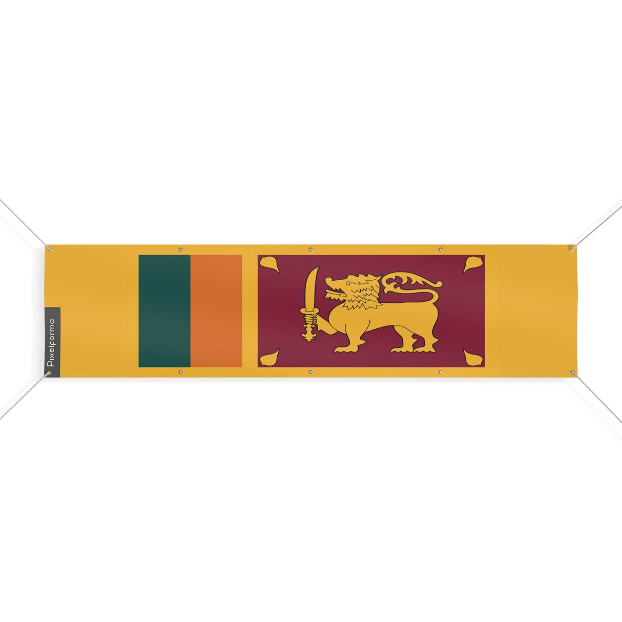 Drapeau du Sri Lanka 10 Oeillets en plusieurs tailles - Pixelforma