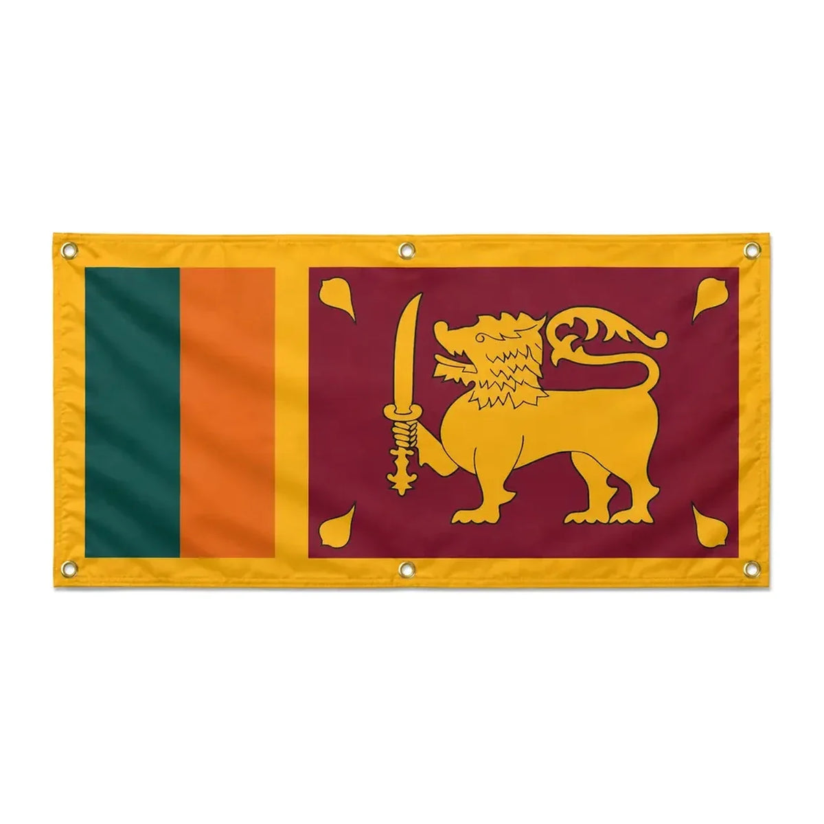 Drapeau sri lanka polyester résistant aux intempéries