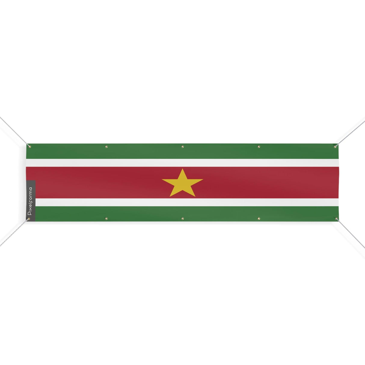 Suriname flag 10 eyelets in several sizes