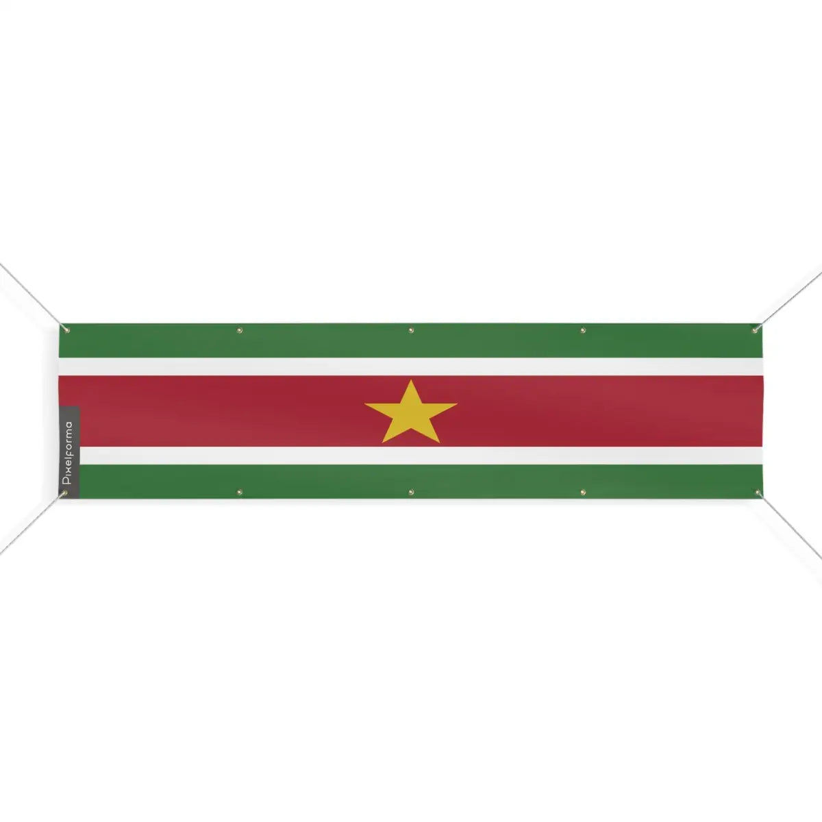 Drapeau du Suriname 10 Oeillets en Plusieurs Tailles (XL) - Pixelforma 