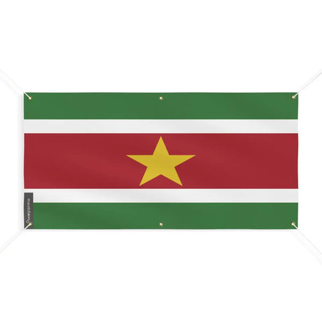 Drapeau du suriname 6 oeillets en plusieurs tailles (m) - pixelforma