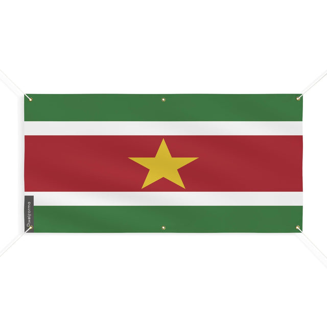 Drapeau du Suriname 6 Oeillets en plusieurs tailles - Pixelforma 