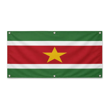 Drapeau suriname polyester résistant pour extérieur durable