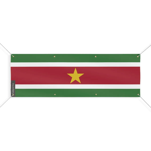 Drapeau du Suriname 8 Oeillets en Plusieurs Tailles (L) - Pixelforma 