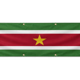 Drapeau suriname en polyester résistant usage extérieur