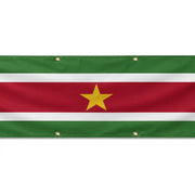Drapeau suriname en polyester résistant usage extérieur