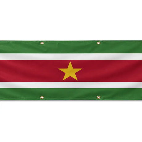Drapeau suriname en polyester résistant usage extérieur