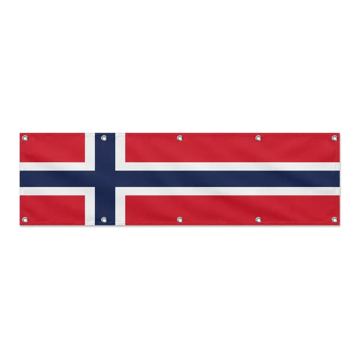 Drapeau du Svalbard et de Jan Mayen grand format XL en polyester avec dix œillets