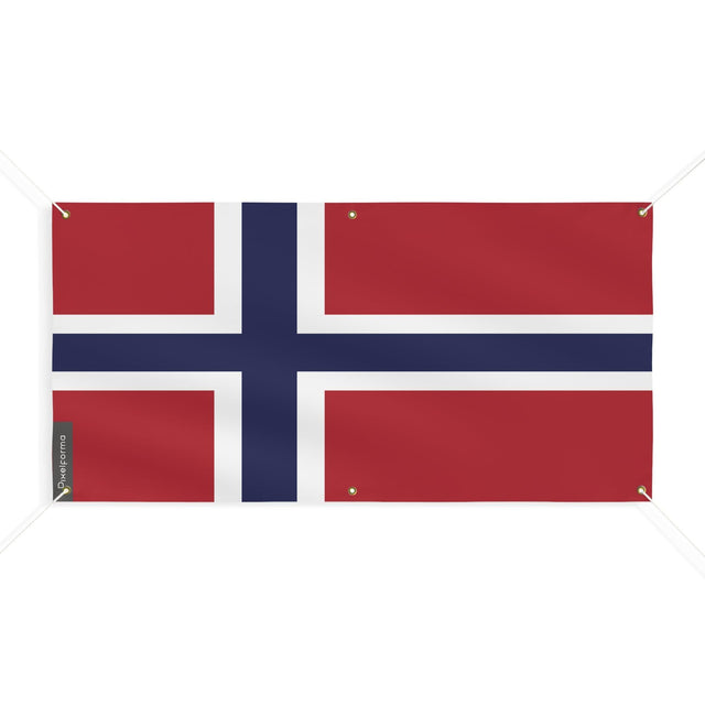 Drapeau du Svalbard et de Jan Mayen 6 Oeillets en plusieurs tailles - Pixelforma