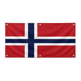 Drapeau svalbard jan mayen polyester résistant intempéries