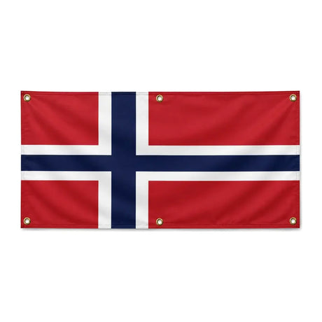 Drapeau svalbard jan mayen polyester résistant intempéries