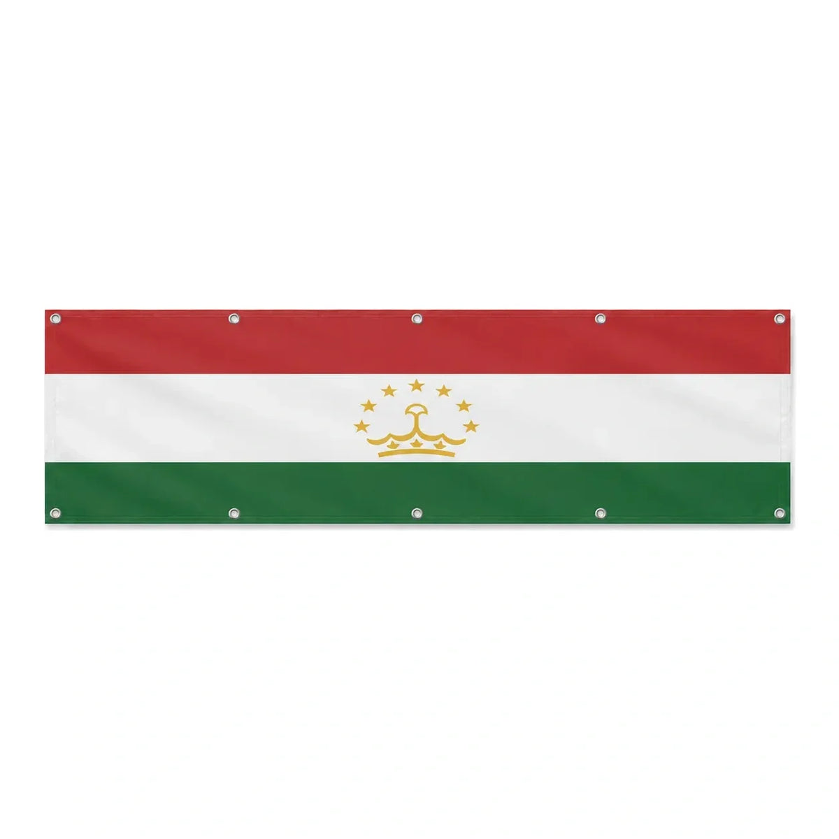 Drapeau du Tadjikistan grand format XL en polyester avec dix œillets