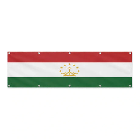 Drapeau du Tadjikistan grand format XL en polyester avec dix œillets