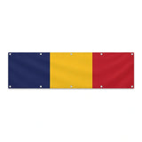 Drapeau du Tchad grand format XL en polyester avec dix œillets