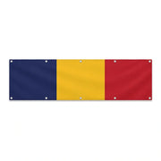 Drapeau du Tchad grand format XL en polyester avec dix œillets