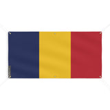 Drapeau du Tchad 6 Oeillets en plusieurs tailles - Pixelforma 