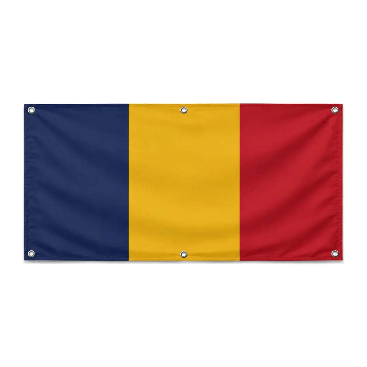 Drapeau tchad polyester résistant avec œillets renforcés