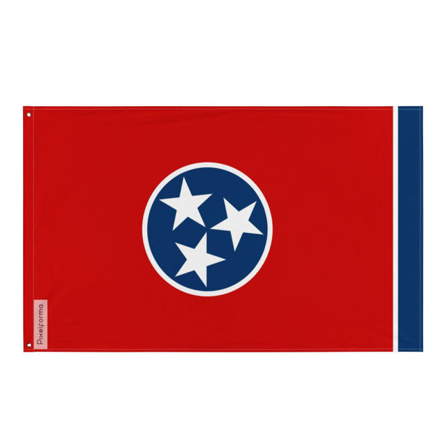 Drapeau du Tennessee en plusieurs tailles 100 % polyester Imprimer avec Double ourlet - Pixelforma