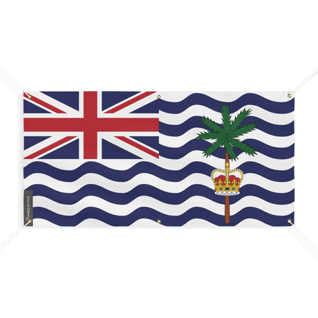 Drapeau du Territoire britannique de l'océan Indien 6 Oeillets en plusieurs tailles - Pixelforma 