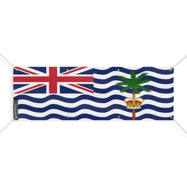 Drapeau du Territoire britannique de l'océan Indien 8 Oeillets en plusieurs tailles - Pixelforma 