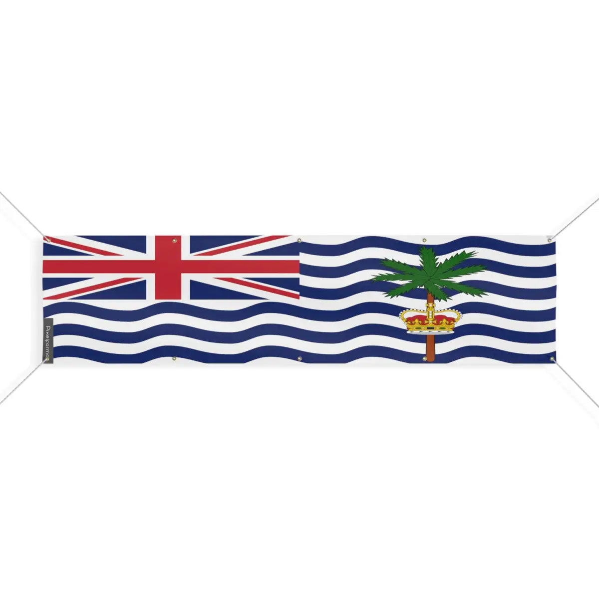 Drapeau du Territoire britannique de l'océan Indien 10 Oeillets en Plusieurs Tailles (XL) - Pixelforma 