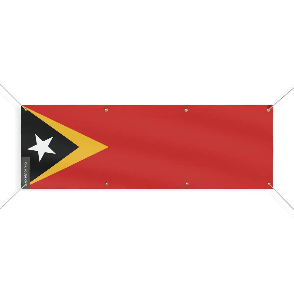 Drapeau du Timor oriental 8 Oeillets en Plusieurs Tailles (L) - Pixelforma 