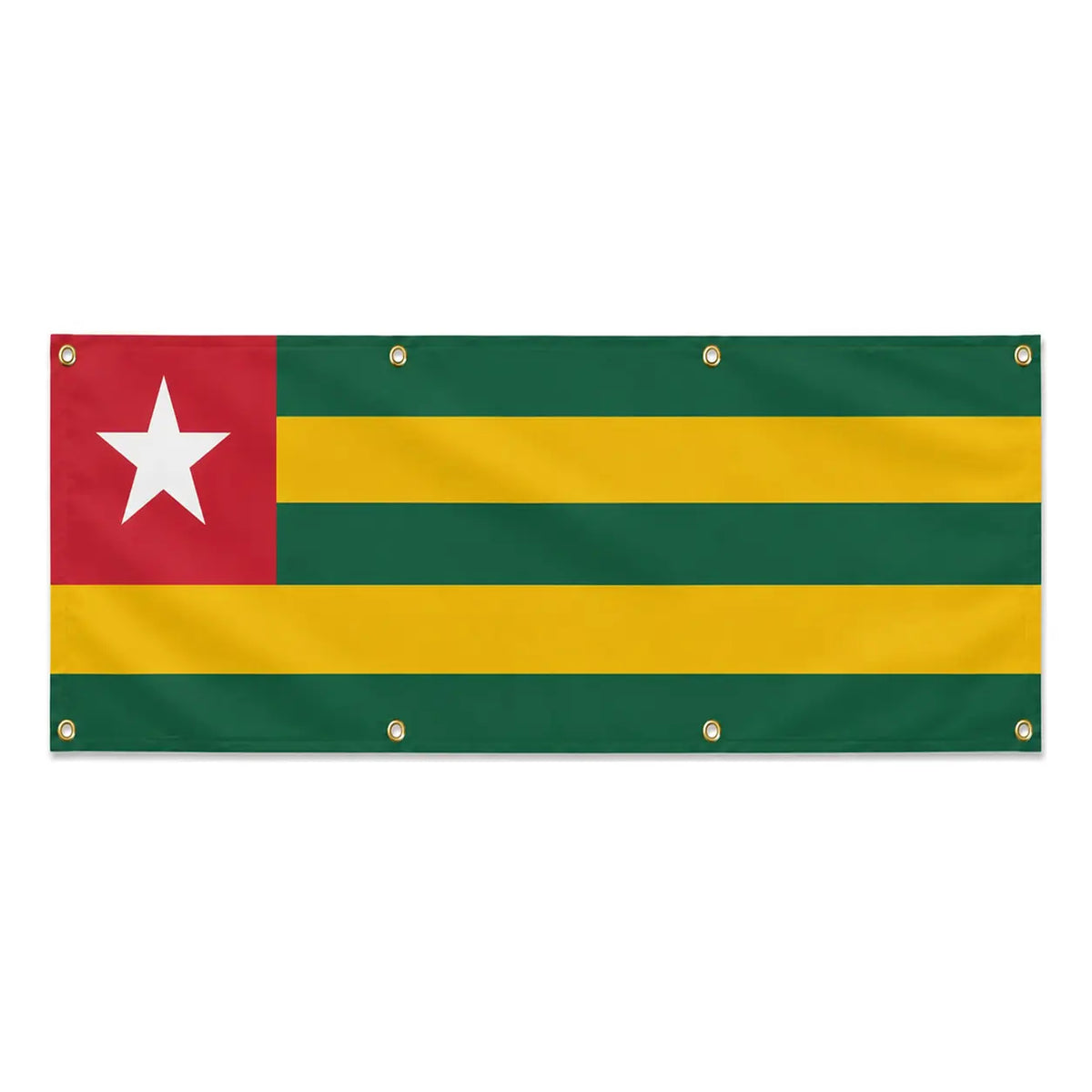 Drapeau togo polyester résistant avec œillets robustes
