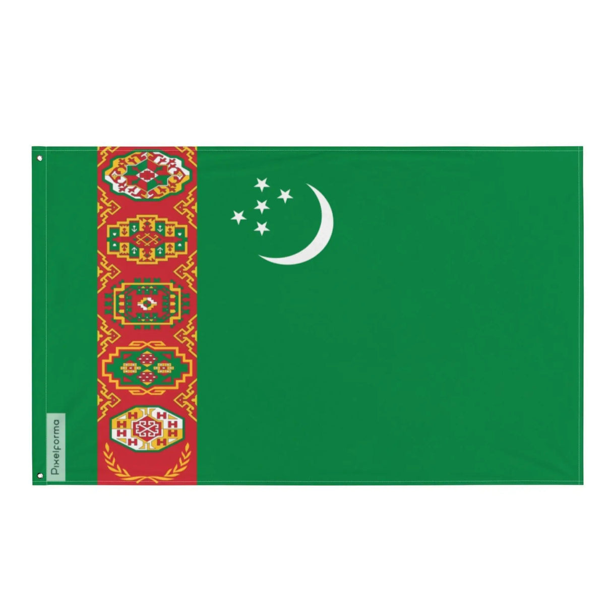 Drapeau du turkménistan polyester résistant plusieurs modèles