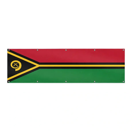 Drapeau du Vanuatu grand format XL en polyester avec dix œillets
