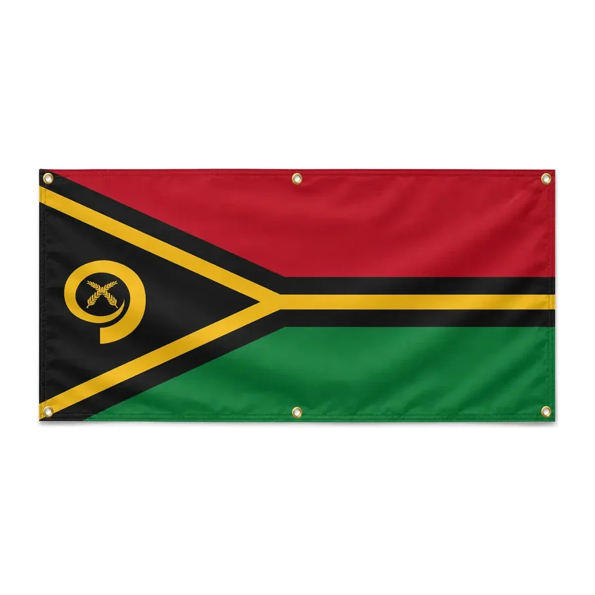 Drapeau vanuatu polyester résistant usage extérieur intensif