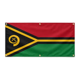 Drapeau vanuatu polyester résistant usage extérieur intensif