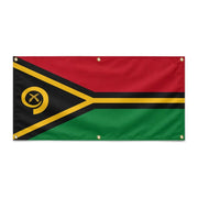 Drapeau vanuatu polyester résistant usage extérieur intensif