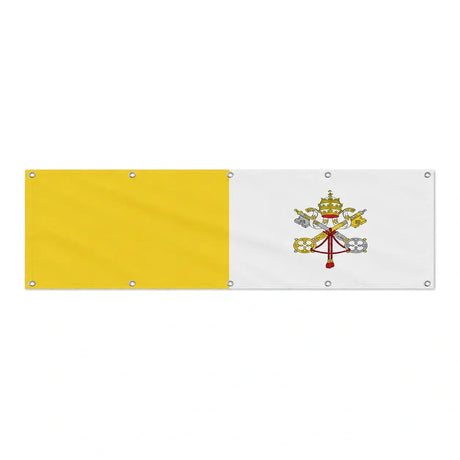 Drapeau du Vatican grand format XL en polyester avec dix œillets