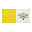 Drapeau vatican polyester résistant usage extérieur six œillets