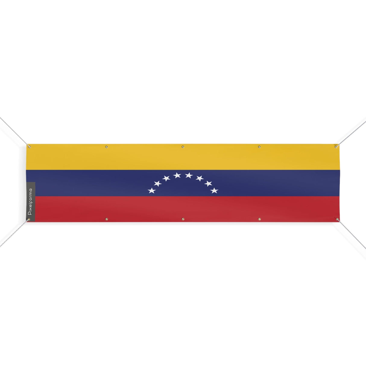 Venezuela Flag 10 Eyelets in Multiple Sizes