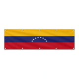 Drapeau du Venezuela grand format XL en polyester avec dix œillets