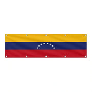Drapeau du Venezuela grand format XL en polyester avec dix œillets
