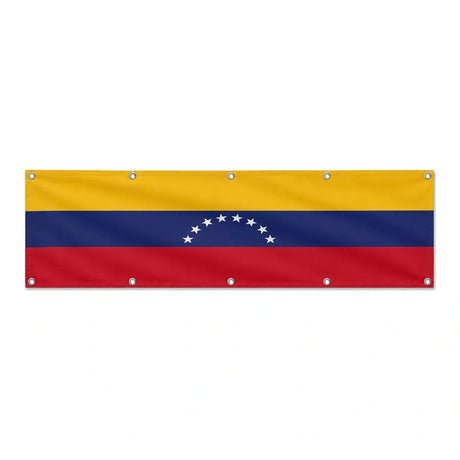 Drapeau du Venezuela grand format XL en polyester avec dix œillets
