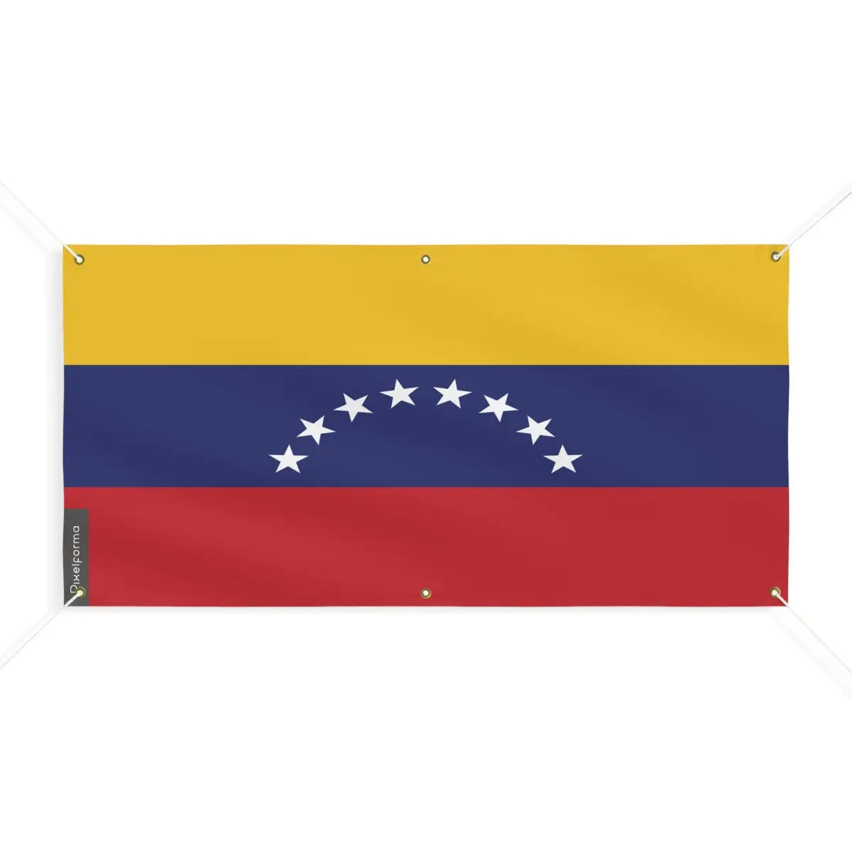 Drapeau du Venezuela 6 Oeillets en Plusieurs Tailles (M) - Pixelforma 