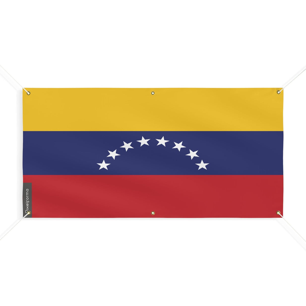 Drapeau du Venezuela 6 Oeillets en plusieurs tailles - Pixelforma 