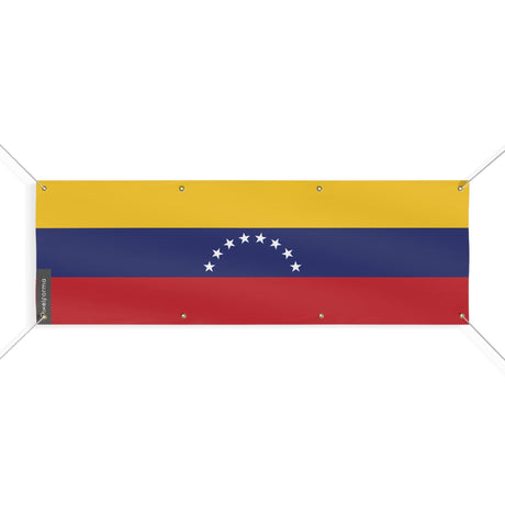Drapeau du Venezuela 8 Oeillets en plusieurs tailles - Pixelforma 