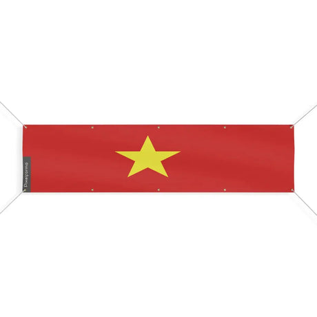 Drapeau du Viêt Nam 10 Oeillets en Plusieurs Tailles (XL) - Pixelforma 